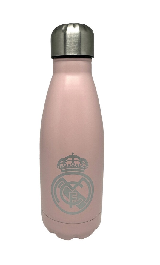 8426842104430.jpg Real Madrid Botella Rosa de Acero 550ml - Imagen 1
