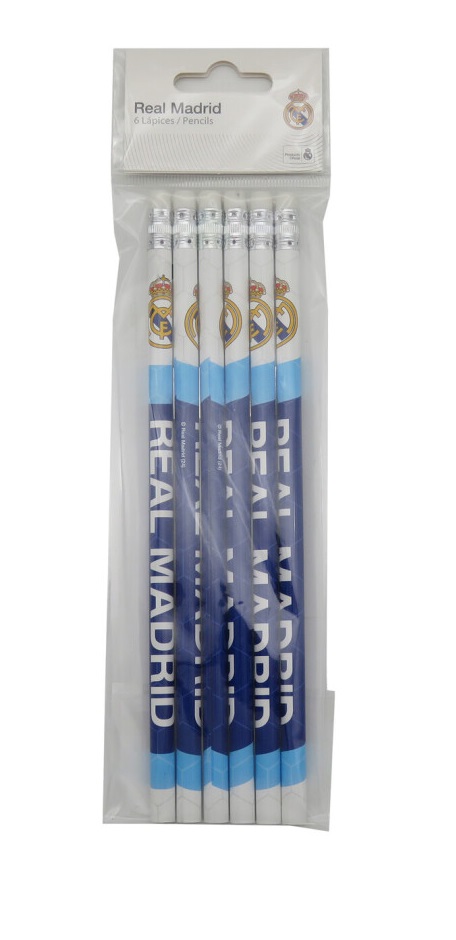 8426842108407.jpg Real Madrid Set 6 Lápices c/Goma - Imagen 1