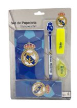 Real Madrid Set de Papelería con Block de Notas