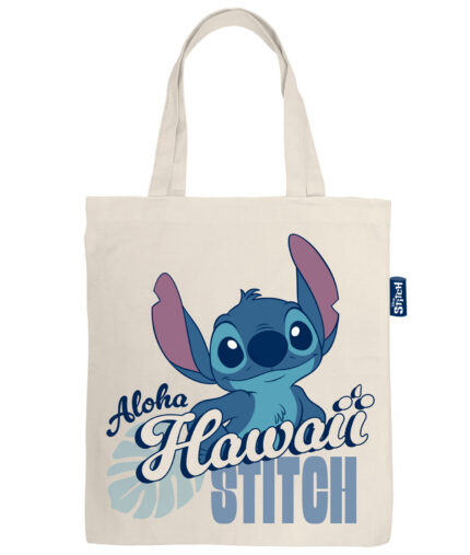 Bolsa Tipo Shopping De Algodón Con Asa De 37X41Cm De Lilo & Stitch