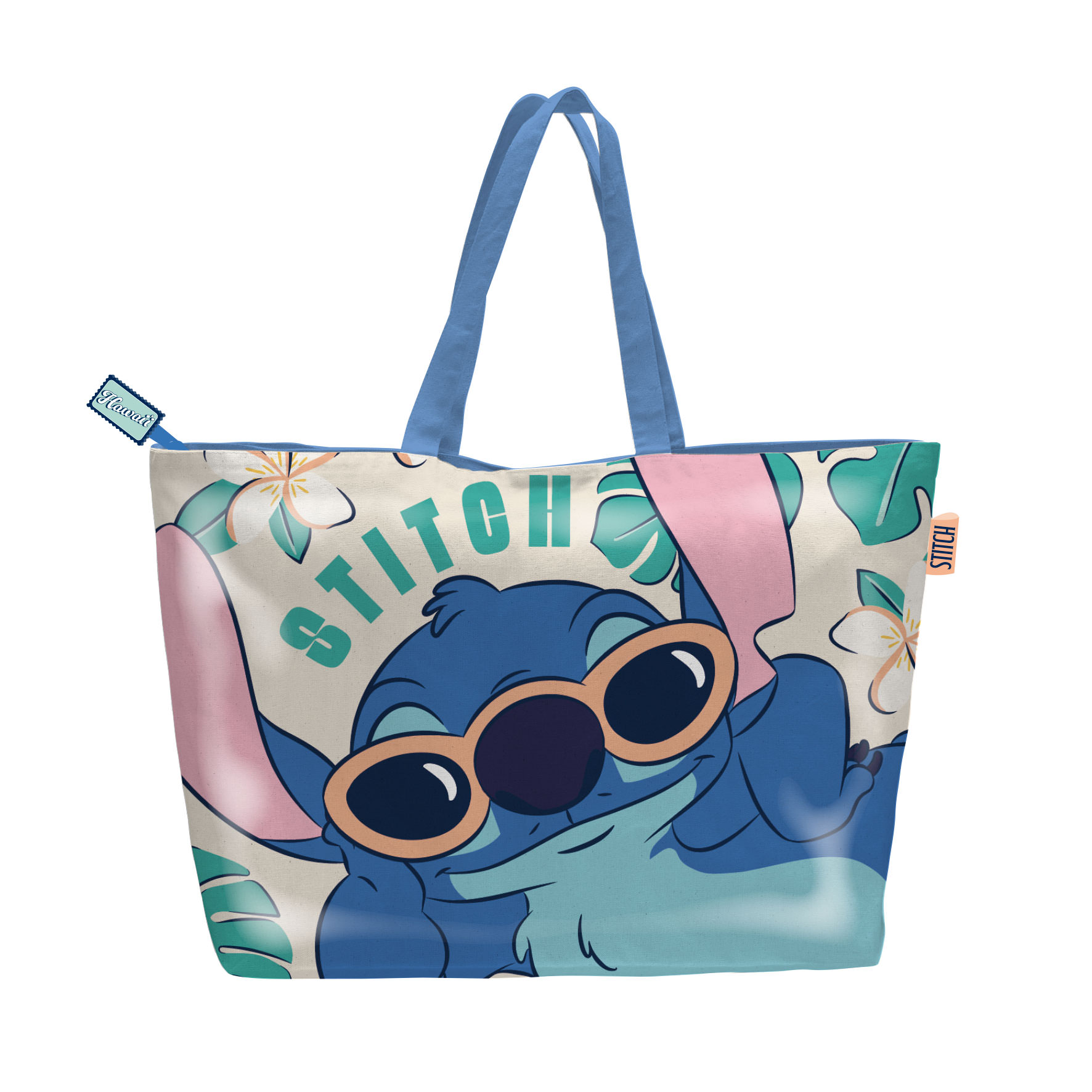 8430957177050.jpg Bolsa De Playa De 48X32Cm Con Cremallera De Lilo & Stitch - Imagen 1