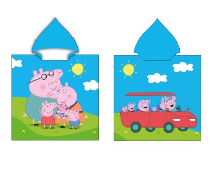 Poncho Toalla Peppa Pig Microfibra 55x110cm