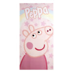 Toalla Peppa Pig microfibra 70x140cm. Composición: 100% poliester. 250 gsm.
