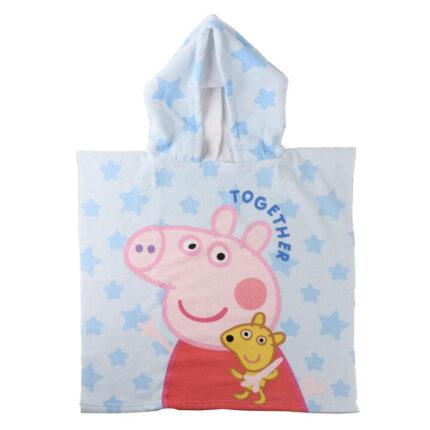 Poncho toalla Peppa Pig microfibra 55x77cm. Composición: 100% poliester. 250 gsm.