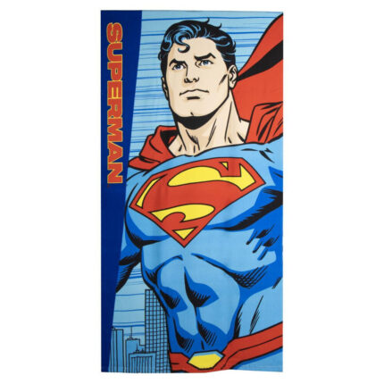 Toalla Superman DC Comics microfibra 70x140cm. Composición: 100% poliester. 250 gsm.