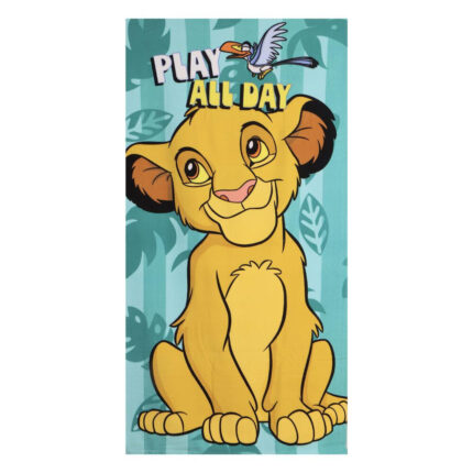 Toalla El Rey Leon Disney microfibra 70x140cm. Composición: 100% poliester. 250 gsm.