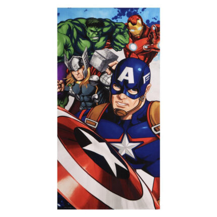 Toalla Vengadores Avengers Marvel microfibra 70x140cm. Composición: 100% poliester. 250 gsm.