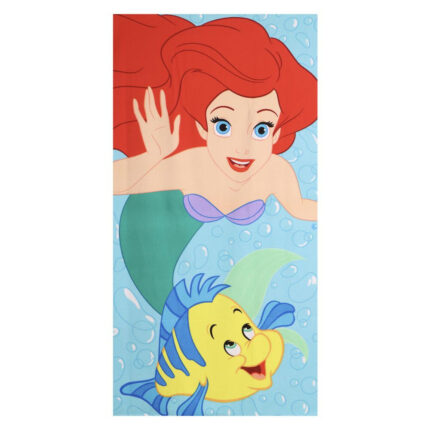 Toalla Ariel La Sirenita Disney microfibra 70x140cm. Composición: 100% poliester. 250 gsm.