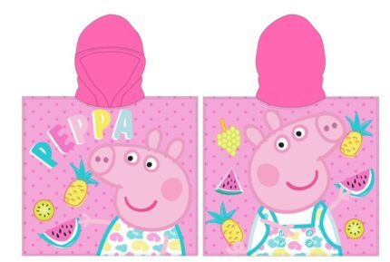 Poncho Toalla Peppa Pig Microfibra 55x115cm.