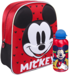 Lote Mochila 3D Infantil + Botella Mickey Disney 25x31x10cm.