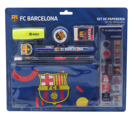 Set de Papelería Con Pegatinas F.C.Barcelona