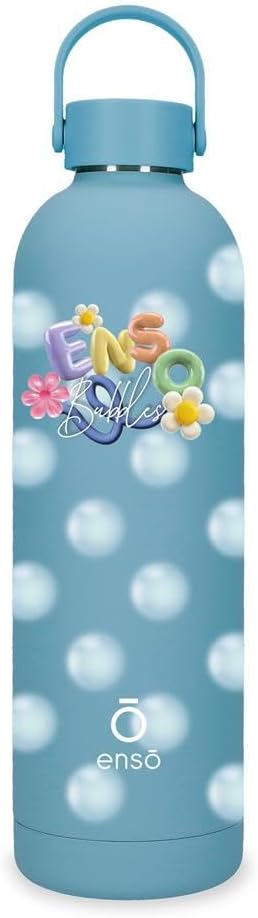 Botella Termica de Acero Inoxidable Azul Enso Magical 7x26,5x7 cms