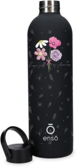 Botella Termica de Acero Inoxidable Negro Enso Magical 7x26,5x7 cms - Imagen 3