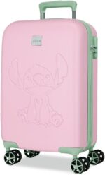 Maleta de Cabina Rosa Disney Travelling with Stitch 36x55x20 cms Rígido 2,4 kgs Cierre de combinación Lateral ABS 2,4 kgs 32L Equipaje de Mano