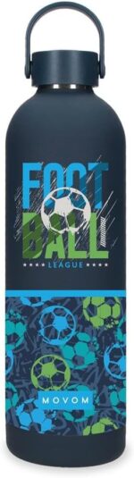 Botella Termica de Acero Inoxidable Azul Movom Enjoy 7x26,5x7 cms