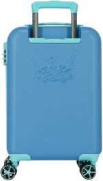 Maleta de Cabina Azul Disney Travelling with Stitch 36x55x20 cms Rígido 2,4 kgs Cierre de combinación Lateral ABS 2,4 kgs 32L Equipaje de Mano - Imagen 4