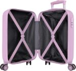 Maleta de Cabina Morado Disney Lovely Stitch 33x50x20 cms Rígido 2 kgs Cierre de combinación Lateral ABS 2 kgs 28L Equipaje de Mano - Imagen 3