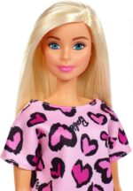Barbie Muñeca Rubia con Vestido Rosado, Juguete para Niñas +3 Años - Imagen 2