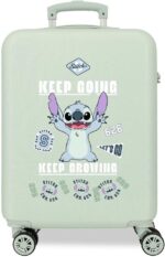Maleta de Cabina Verde 38x55x20 cms  Stitch Disney Keep Going Rígido 2 kgs Cierre de combinación Lateral ABS 2 kgs 35L Equipaje de Mano
