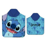 Lote Stitch Disney Poncho Toalla, Mochila, Portatodo y Saquito - Imagen 2