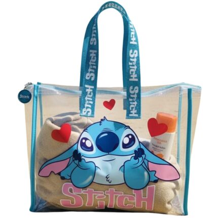 Bolsa playa Stitch Disney 50x40cm. PVC.