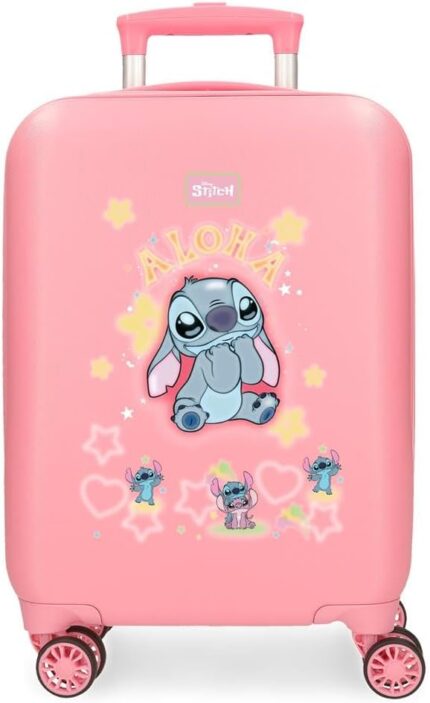 Maleta de Cabina Rosa Disney Stitch You&Me 33x50x20 cms Rígido 2,35 kgs Cierre de combinación Lateral ABS 2,35 kgs 33L Equipaje de Mano