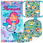 Lote Monky Toalla, Mochila, Neceser y Saquito