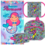 Lote Monky Toalla, Mochila, Neceser y Saquito