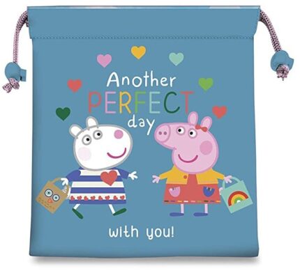 Saquito Merienda Peppa Pig 26.5x21.5cm.