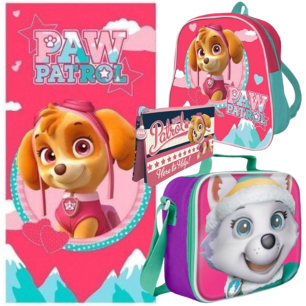 Lote de Playa Patrulla Canina, Toalla, Bolsa Merienda, Manguitos y Saco Mochila (copia)