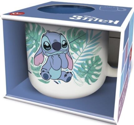 Taza Ceramica Desayuno 400ml en Caja de Regalo Stitch Disney Aloha Young Adult