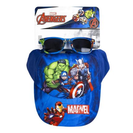 Gorra Set Gafas De Sol Vengadores Marvel 53 Cm