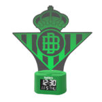 Despertador digital con escudo iluminado del Real Betis Balompie