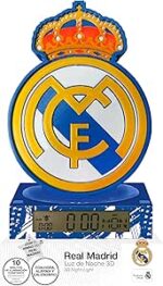 Lámpara 3D alarma y despertador "Hala Madrid"  Real Madrid
