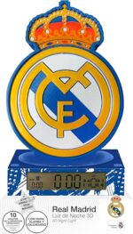 Lámpara 3D alarma y despertador "Hala Madrid"  Real Madrid - Imagen 2