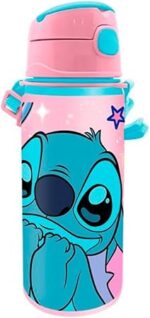 Botella aluminio con asa 600ml Stitch - Imagen 2