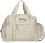 Bolsa de Viaje Beige Joumma Disney Duna Mickey 41x31x13 cm Poliéster 16,5L