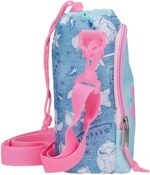 Bandolera Pequeña Azul Joumma Disney Stitch Hearts 8x22,5x8 cms Poliéster - Imagen 3