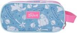 Estuche Triple Azul Joumma Disney Stitch Hearts  22x10x9 cms Poliéster - Imagen 3