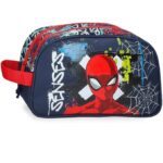 Neceser Dos Compartimentos Adaptable Marino Joumma Marvel Grafity of Spiderman 26x16x12 cm Poliéster 4,99L