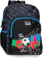 Mochila Escolar Negro Movom Offside 30x40x13 cm Poliéster 15,6L