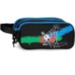 Estuche Triple Negro Movom Offside 22x10x9 cm Poliéster 1,98L