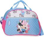 Bolsa de Viaje Azul Claro Joumma Disney Minnie Flowers  40x28x22 cm Poliéster 24,6L