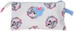 Estuche Triple Azul Claro Joumma Disney Minnie Flowers 22x12x5 cm Poliéster - Imagen 3
