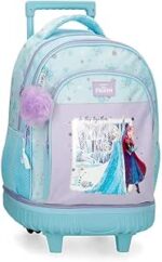 Mochila Compact Desmontable 2 Ruedas Lila Joumma Disney Frozen In This Together 32x45x21 cm Poliéster 30,2L