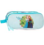 Estuche Doble Azul Claro Joumma Disney Frozen Forever 23x9x7 cm Poliéster