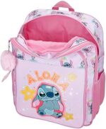 Mochila Escolar Doble Compartimento Malva Joumma Disney Stitch You & Me  30x40x13 cm Poliéster 15,6L - Imagen 3