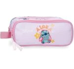 Estuche Doble Malva Joumma Disney Stitch You & Me  23x9x7 cm Poliéster