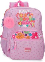 Mochila Escolar Adaptable a Carro Malva Movom Good Day  30x38x12 cm Poliéster 13,7L