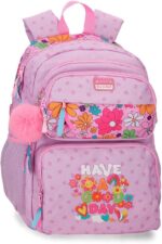Mochila Escolar Doble Compartimento Malva Movom Good Day 32x45x19 cm Poliéster 27,4L